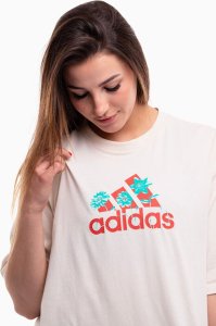 Adidas Koszulka damska Flower Pack Badge of Sport biała IT1421 L 3