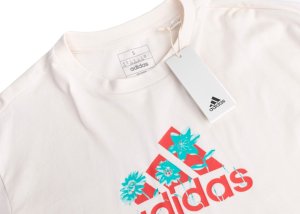 Adidas Koszulka damska Flower Pack Badge of Sport biała IT1421 L 5