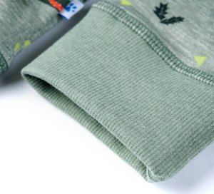 vidaXL Bluza dziecięca, jasne khaki melanżowe, 104 5