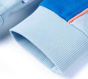vidaXL Bluza dziecięca, jasnoniebieski i jaskrawoniebieski, 104 6