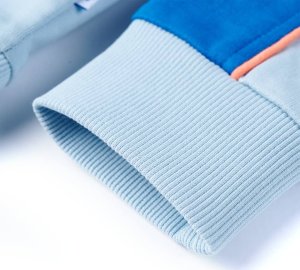 vidaXL Bluza dziecięca, jasnoniebieski i jaskrawoniebieski, 116 6