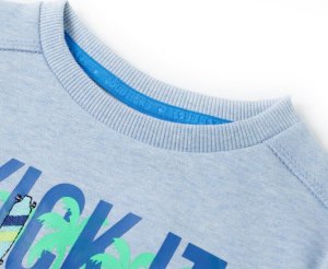 vidaXL Bluza dziecięca, jasnoniebieski melanż, 140 3