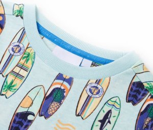 vidaXL Bluza dziecięca, jasnoniebieski melanż, 140 3