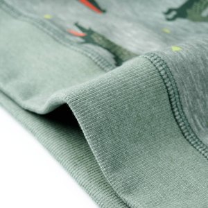 vidaXL Bluza dziecięca, jasny melanż khaki, 92 6