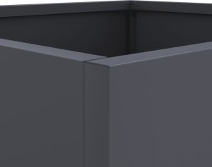 vidaXL Donica antracytowa 32x27,5x75 cm cold rolled steel 8