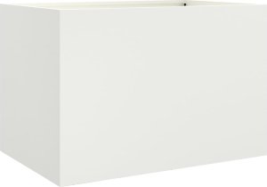 vidaXL Donica, biała, 62x40x39 cm, stal walcowana na zimno 2