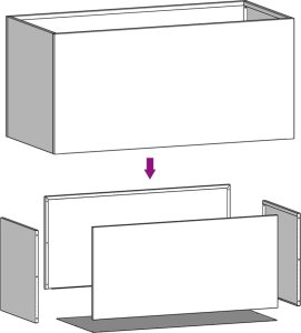 vidaXL Donica, biała, 62x40x39 cm, stal walcowana na zimno 10