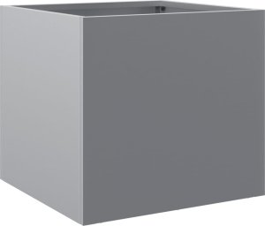 vidaXL Donice, 2 szt., srebrne, 32x30x29 cm, stal galwanizowana 7