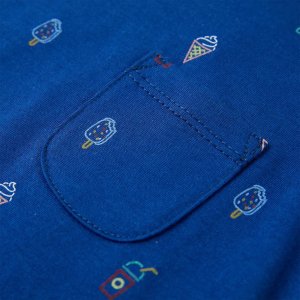 vidaXL Dziecięca koszulka bez rękawów, ciemnoniebieska, 128 4