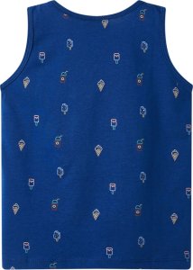 vidaXL Dziecięca koszulka bez rękawów, ciemnoniebieska, 140 2