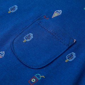 vidaXL Dziecięca koszulka bez rękawów, ciemnoniebieska, 140 4