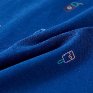 vidaXL Dziecięca koszulka bez rękawów, ciemnoniebieska, 140 8