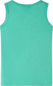 vidaXL Dziecięca koszulka bez rękawów, zielona, 116 2