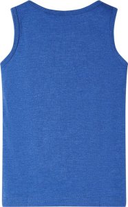 vidaXL Dziecięca koszulka bez rękawów, niebieski melanż, 116 2