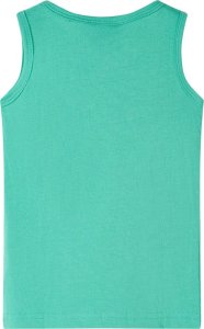 vidaXL Dziecięca koszulka bez rękawów, zielona, 104 2