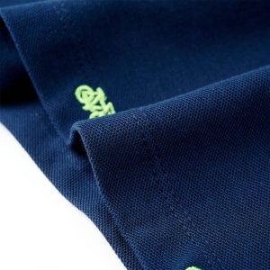 vidaXL Koszulka dziecięca polo, granatowa, 128 6