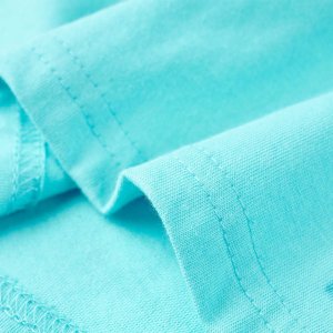 vidaXL Koszulka dziecięca z krótkimi rękawami, błękitna, 140 6