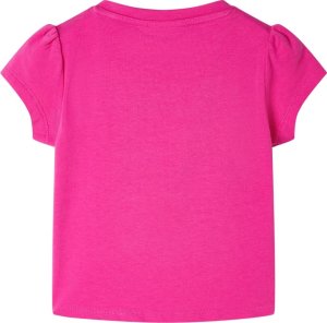 vidaXL Koszulka dziecięca z krótkimi rękawami, ciemnoróżowa, 140 2