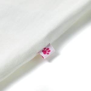 vidaXL Koszulka dziecięca z krótkimi rękawami, ecru, 104 5