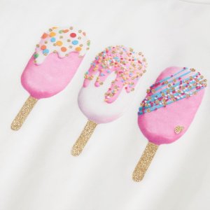 vidaXL Koszulka dziecięca z krótkimi rękawami, ecru, 140 4