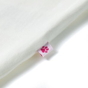 vidaXL Koszulka dziecięca z krótkimi rękawami, ecru, 128 5