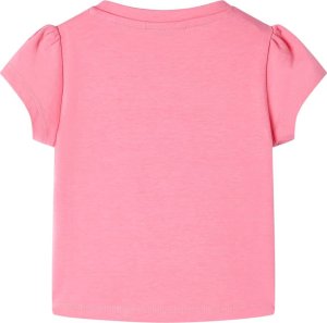 vidaXL Koszulka dziecięca z krótkimi rękawami, fluorescencyjny róż, 92 2