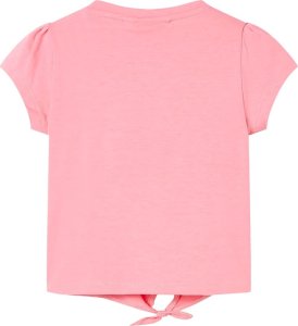 vidaXL Koszulka dziecięca z krótkimi rękawami, fluorescencyjny róż, 140 2