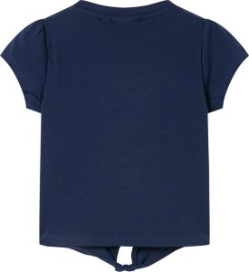 vidaXL Koszulka dziecięca z krótkimi rękawami, granatowa, 128 2