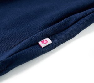 vidaXL Koszulka dziecięca z krótkimi rękawami, granatowa, 128 5