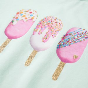 vidaXL Koszulka dziecięca z krótkimi rękawami, jasnomiętowa, 104 4