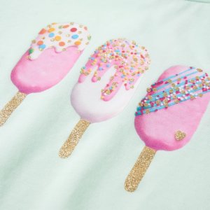 vidaXL Koszulka dziecięca z krótkimi rękawami, jasnomiętowa, 116 4