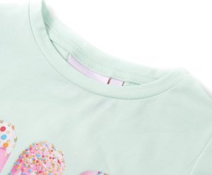 vidaXL Koszulka dziecięca z krótkimi rękawami, jasnomiętowa, 128 3
