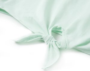 vidaXL Koszulka dziecięca z krótkimi rękawami, jasnomiętowa, 128 6