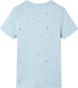 vidaXL Koszulka dziecięca z krótkimi rękawami, jasnoniebieska, 116 2