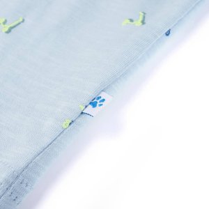 vidaXL Koszulka dziecięca z krótkimi rękawami, jasnoniebieska, 116 5