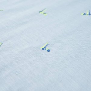 vidaXL Koszulka dziecięca z krótkimi rękawami, jasnoniebieska, 104 4