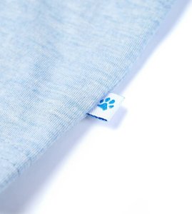 vidaXL Koszulka dziecięca z krótkimi rękawami, jasnoniebieski melanż, 104 5