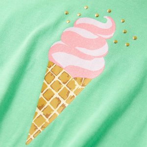 vidaXL Koszulka dziecięca z krótkimi rękawami, jasnozielona, 128 4