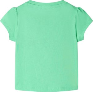 vidaXL Koszulka dziecięca z krótkimi rękawami, jasnozielona, 140 2