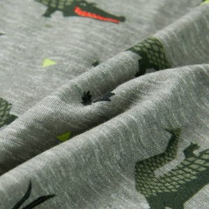 vidaXL Koszulka dziecięca z krótkimi rękawami, jasny melanż khaki, 104 7