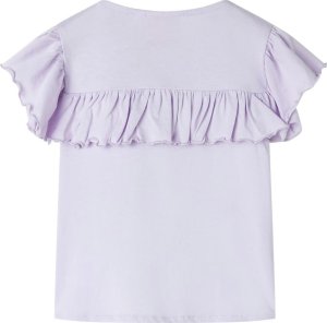 vidaXL Koszulka dziecięca z krótkimi rękawami, liliowa, 92 2
