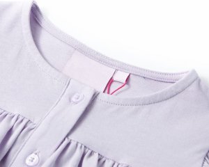 vidaXL Koszulka dziecięca z krótkimi rękawami, liliowa, 92 3