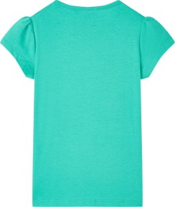 vidaXL Koszulka dziecięca z krótkimi rękawami, miętowa, 140 2