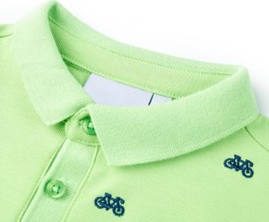 vidaXL Koszulka dziecięca z krótkimi rękawami, neonowa zieleń, 128 3