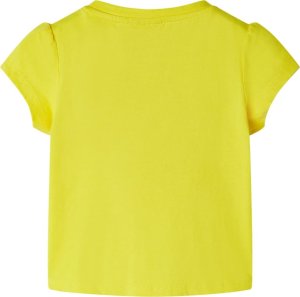 vidaXL Koszulka dziecięca z krótkimi rękawami, żółta, 104 2