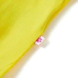 vidaXL Koszulka dziecięca z krótkimi rękawami, yellow, 116 5