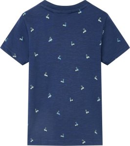 vidaXL Koszulka dziecięca, ciemnoniebieska, 92 2