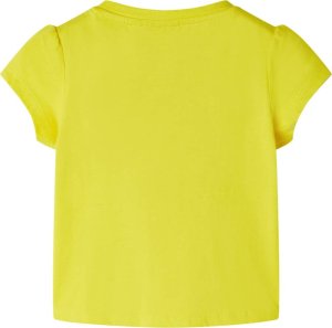 vidaXL Koszulka dziecięca z krótkimi rękawami, żółta, 140 2