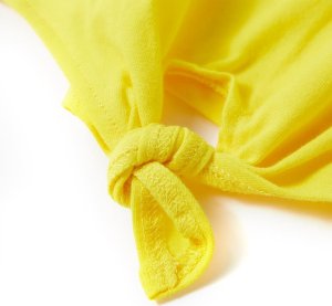 vidaXL Koszulka dziecięca z krótkimi rękawami, żółta, 140 6