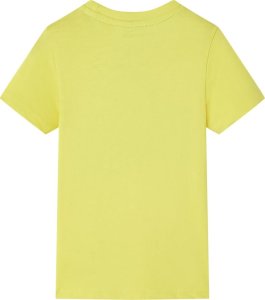 vidaXL Koszulka dziecięca z krótkimi rękawami, żółta, 140 2